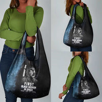 Mae Jemison Grocery Bag with NASA Spacesuit Portrait, First Black Woman - Wonder Print Shop
