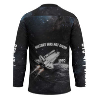 Mae Jemison Hockey Jersey with NASA Spacesuit Portrait, First Black Woman - Wonder Print Shop