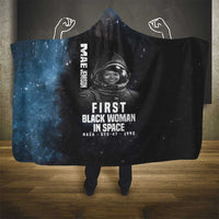 Mae Jemison Hooded Blanket with NASA Spacesuit Portrait, First Black Woman - Wonder Print Shop
