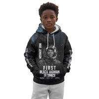 Mae Jemison Kid Hoodie with NASA Spacesuit Portrait, First Black Woman - Wonder Print Shop