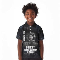 Mae Jemison Kid Polo Shirt with NASA Spacesuit Portrait, First Black Woman - Wonder Print Shop