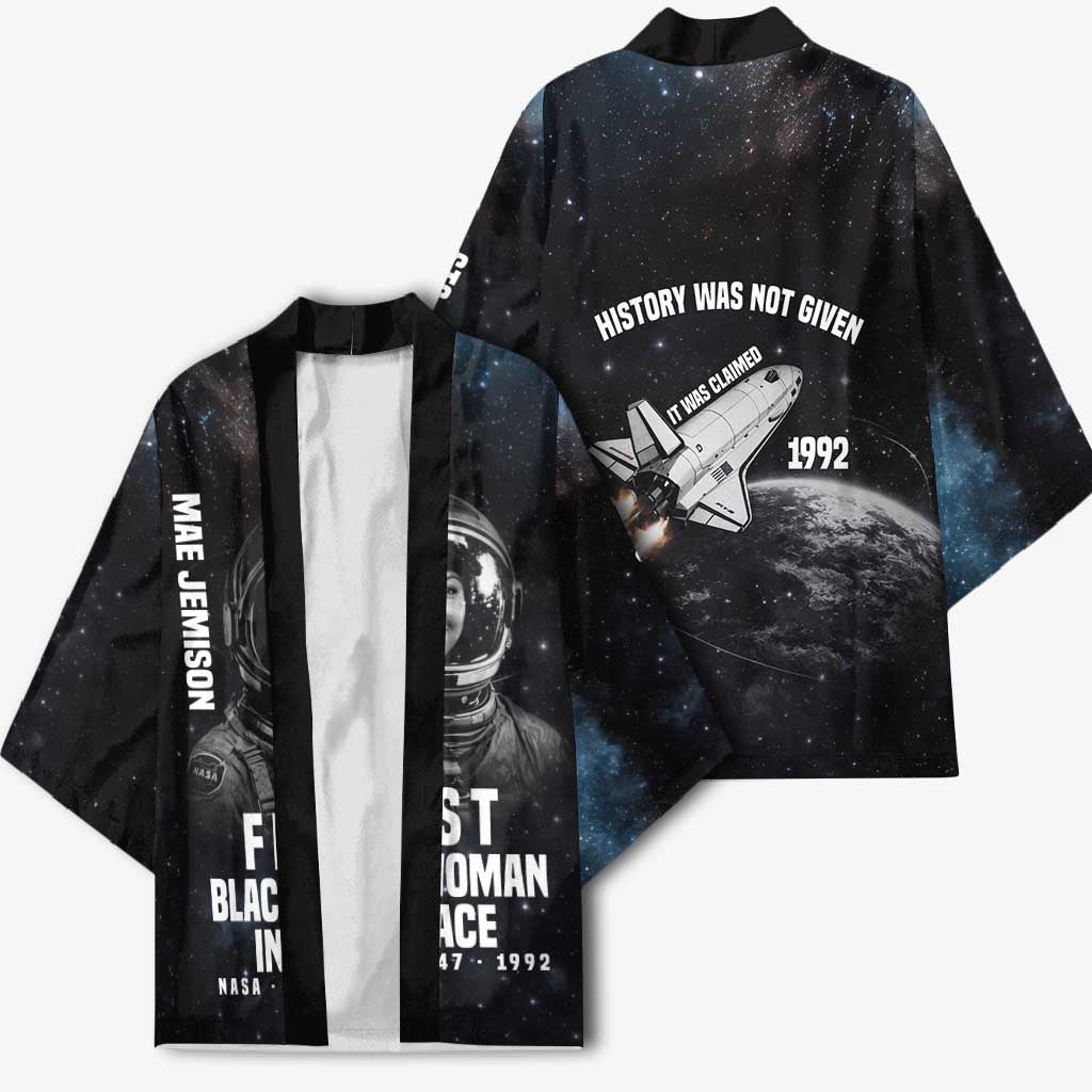 Mae Jemison Kimono with NASA Spacesuit Portrait, First Black Woman - Wonder Print Shop