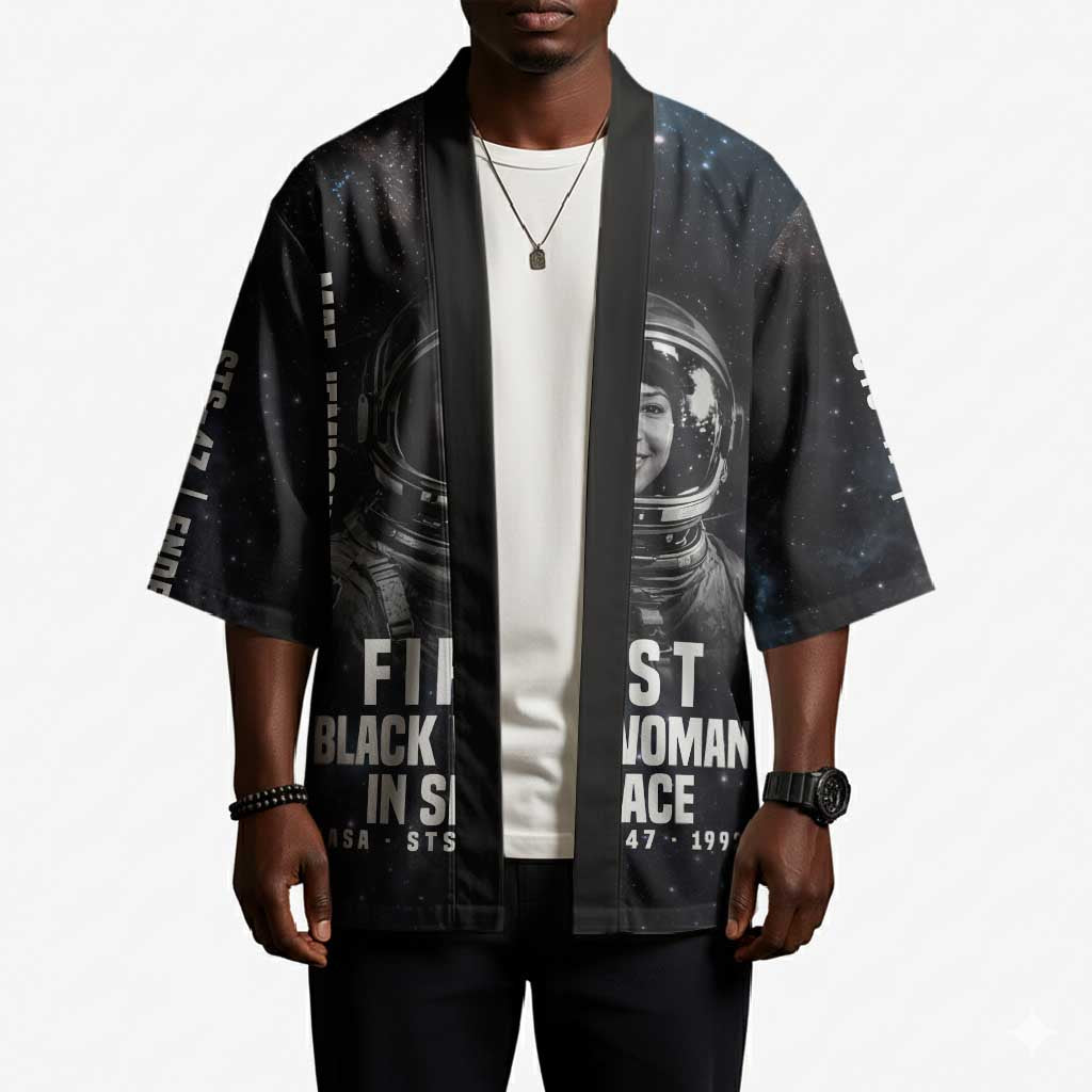 Mae Jemison Kimono with NASA Spacesuit Portrait, First Black Woman - Wonder Print Shop