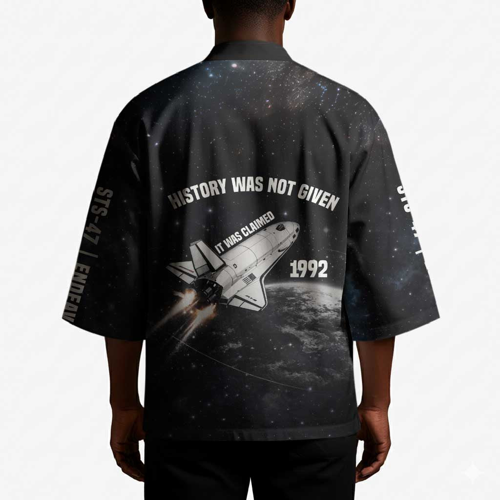 Mae Jemison Kimono with NASA Spacesuit Portrait, First Black Woman - Wonder Print Shop