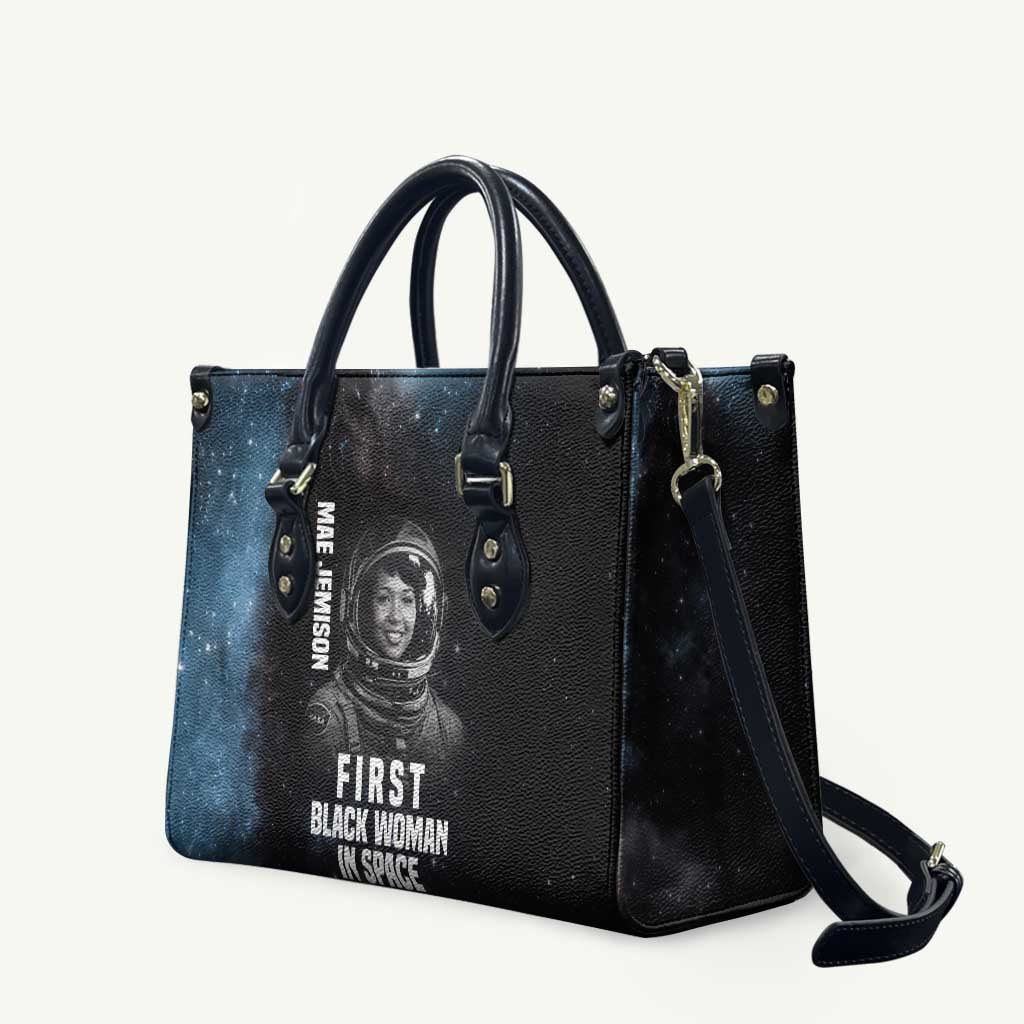 Mae Jemison Leather Bag with NASA Spacesuit Portrait, First Black Woman - Wonder Print Shop