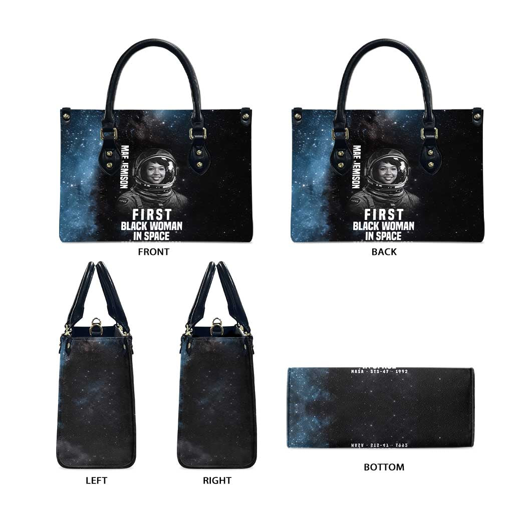 Mae Jemison Leather Bag with NASA Spacesuit Portrait, First Black Woman - Wonder Print Shop