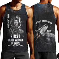 Mae Jemison Men Tank Top with NASA Spacesuit Portrait, First Black Woman - Wonder Print Shop