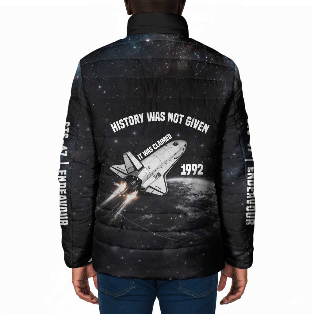 Mae Jemison Padded Jacket with NASA Spacesuit Portrait, First Black Woman - Wonder Print Shop