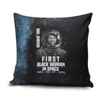 Mae Jemison Pillow Cover with NASA Spacesuit Portrait, First Black Woman - Wonder Print Shop
