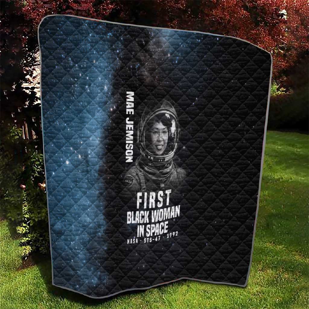 Mae Jemison Quilt with NASA Spacesuit Portrait, First Black Woman - Wonder Print Shop