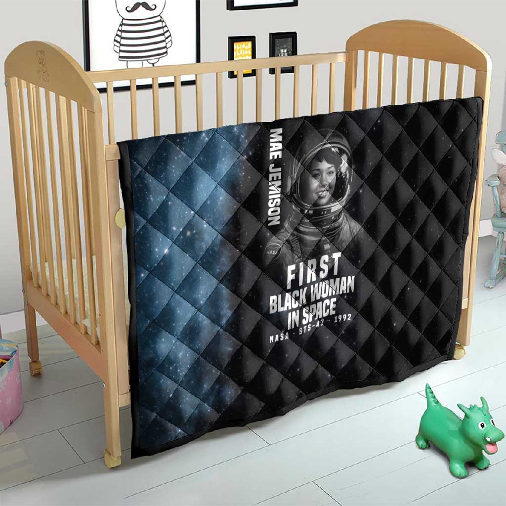 Mae Jemison Quilt with NASA Spacesuit Portrait, First Black Woman - Wonder Print Shop