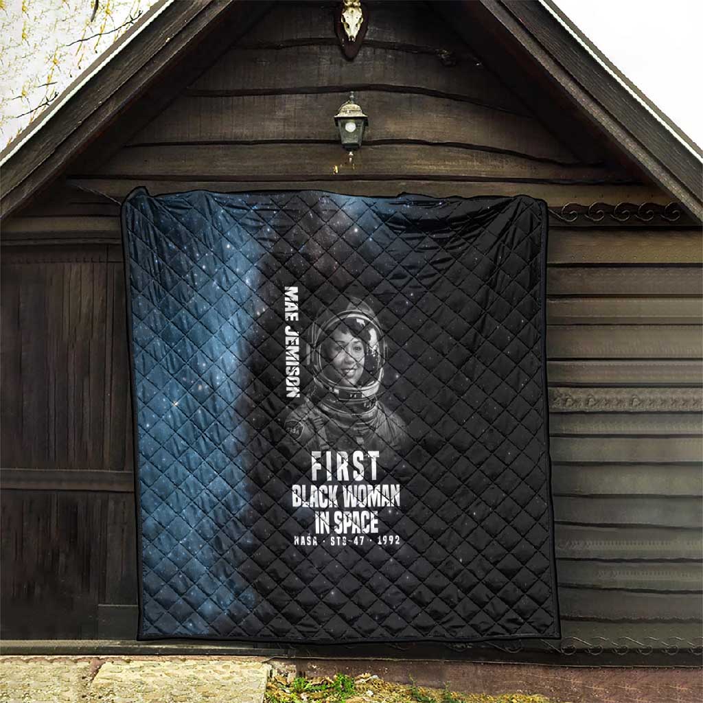 Mae Jemison Quilt with NASA Spacesuit Portrait, First Black Woman - Wonder Print Shop