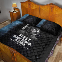 Mae Jemison Quilt Bed Set with NASA Spacesuit Portrait, First Black Woman - Wonder Print Shop