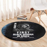 Mae Jemison Round Carpet with NASA Spacesuit Portrait, First Black Woman - Wonder Print Shop