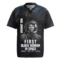 Mae Jemison Rugby Jersey with NASA Spacesuit Portrait, First Black Woman - Wonder Print Shop