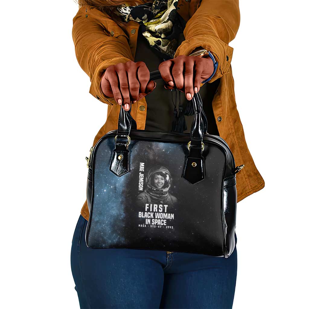 Mae Jemison Shoulder Handbag with NASA Spacesuit Portrait, First Black Woman - Wonder Print Shop