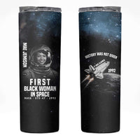 Mae Jemison Skinny Tumbler with NASA Spacesuit Portrait, First Black Woman - Wonder Print Shop