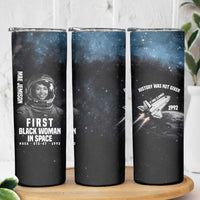 Mae Jemison Skinny Tumbler with NASA Spacesuit Portrait, First Black Woman - Wonder Print Shop