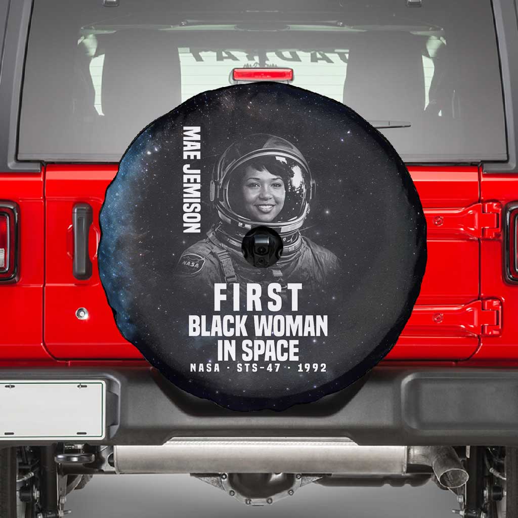 Mae Jemison Spare Tire Cover with NASA Spacesuit Portrait, First Black Woman - Wonder Print Shop