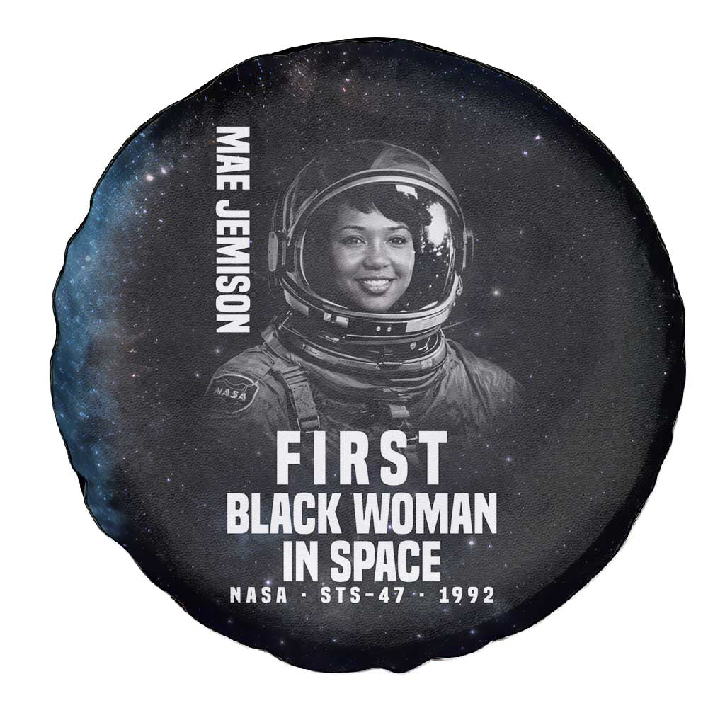 Mae Jemison Spare Tire Cover with NASA Spacesuit Portrait, First Black Woman - Wonder Print Shop