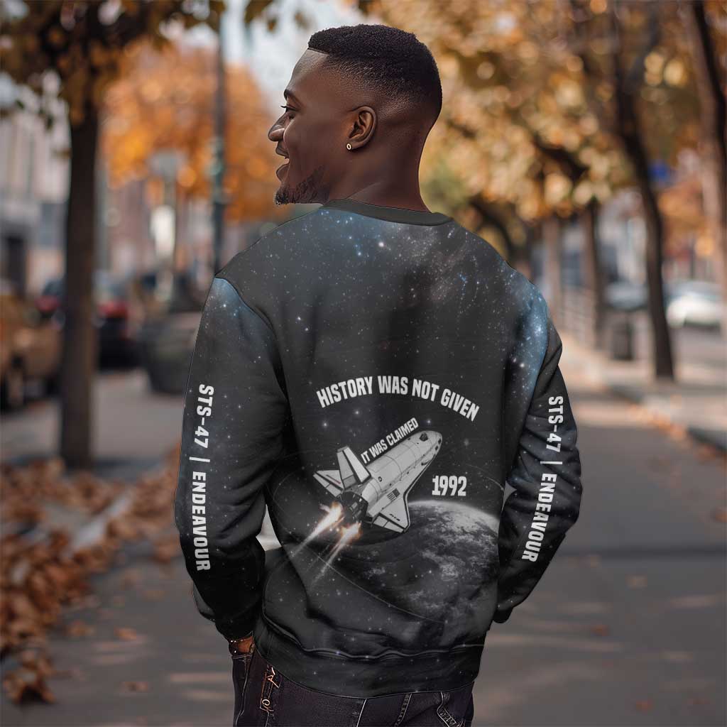 Mae Jemison Sweatshirt with NASA Spacesuit Portrait, First Black Woman - Wonder Print Shop