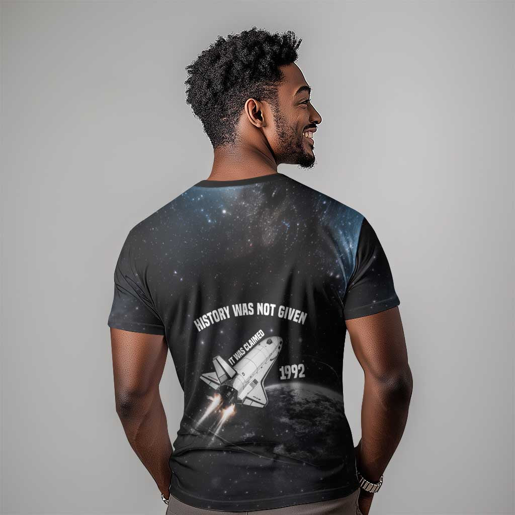 Mae Jemison T shirt with NASA Spacesuit Portrait, First Black Woman - Wonder Print Shop