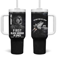 Mae Jemison Tumbler With Handle with NASA Spacesuit Portrait, First Black Woman - Wonder Print Shop