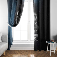 Mae Jemison Window Curtain with NASA Spacesuit Portrait, First Black Woman - Wonder Print Shop