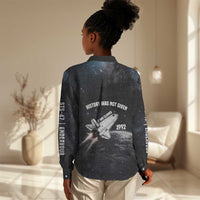 Mae Jemison Women Casual Shirt with NASA Spacesuit Portrait, First Black Woman - Wonder Print Shop