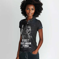 Mae Jemison Women Polo Shirt with NASA Spacesuit Portrait, First Black Woman - Wonder Print Shop