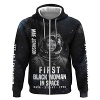 Mae Jemison Zip Hoodie with NASA Spacesuit Portrait, First Black Woman - Wonder Print Shop