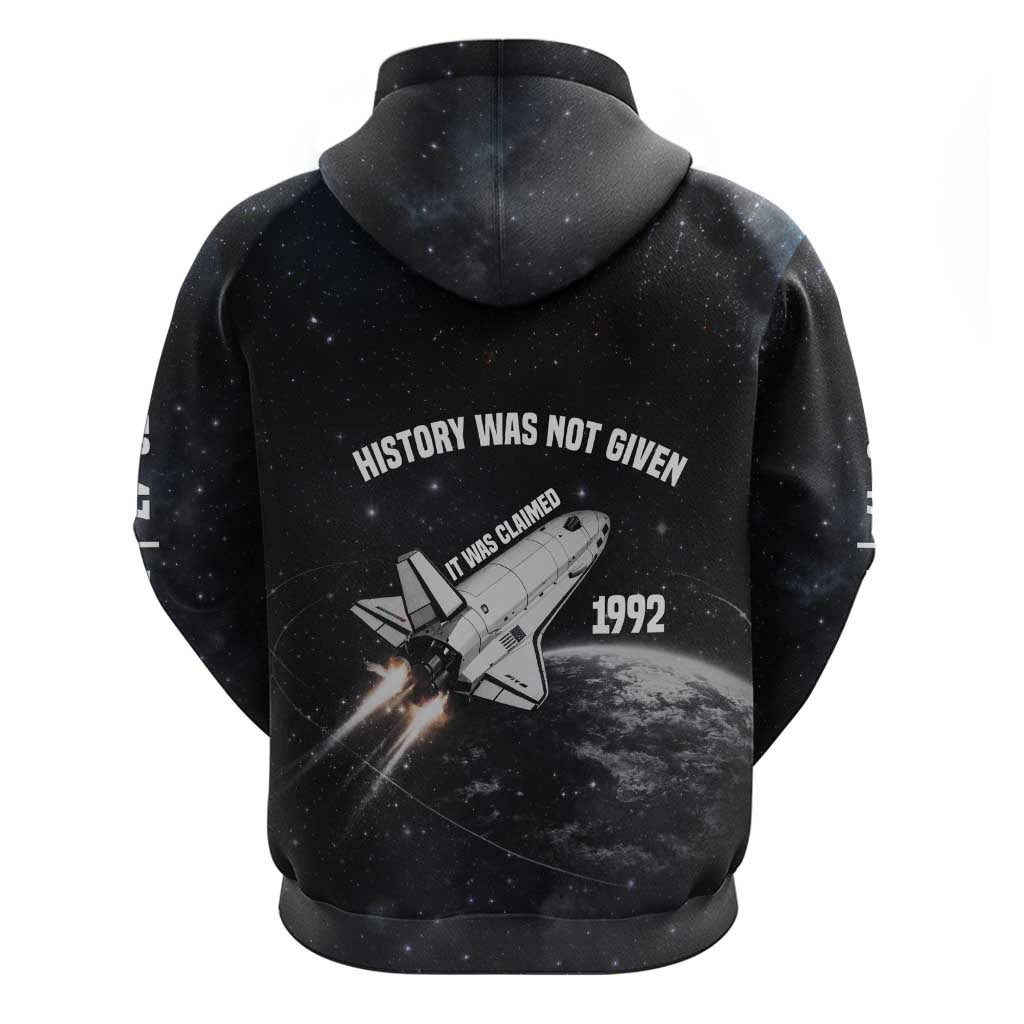 Mae Jemison Zip Hoodie with NASA Spacesuit Portrait, First Black Woman - Wonder Print Shop