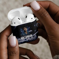 Mae Jemison AirPods Case with Space Portrait Design, Science Has No Boundaries Quote and DNA Book Elements - Wonder Print Shop