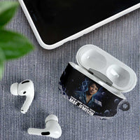 Mae Jemison AirPods Case with Space Portrait Design, Science Has No Boundaries Quote and DNA Book Elements - Wonder Print Shop