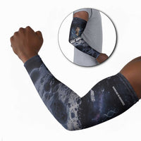 Mae Jemison Arm Sleeves with Space Portrait Design, Science Has No Boundaries Quote and DNA Book Elements - Wonder Print Shop