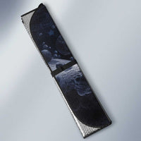 Mae Jemison Auto Sun Shade with Space Portrait Design, Science Has No Boundaries Quote and DNA Book Elements - Wonder Print Shop