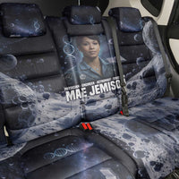 Mae Jemison Back Car Seat Cover with Space Portrait Design, Science Has No Boundaries Quote and DNA Book Elements - Wonder Print Shop