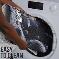 Mae Jemison Bathroom Set with Space Portrait Design, Science Has No Boundaries Quote and DNA Book Elements - Wonder Print Shop