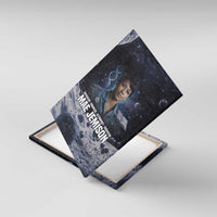 Mae Jemison Canvas Wall Art with Space Portrait Design, Science Has No Boundaries Quote and DNA Book Elements - Wonder Print Shop