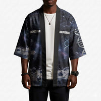 Mae Jemison Kimono with Space Portrait Design, Science Has No Boundaries Quote and DNA Book Elements - Wonder Print Shop