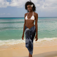 Mae Jemison Sarong with Space Portrait Design, Science Has No Boundaries Quote and DNA Book Elements - Wonder Print Shop