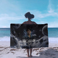 Mae Jemison Sarong with Space Portrait Design, Science Has No Boundaries Quote and DNA Book Elements - Wonder Print Shop