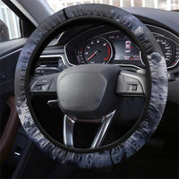 Mae Jemison Steering Wheel Cover with Space Portrait Design, Science Has No Boundaries Quote and DNA Book Elements - Wonder Print Shop