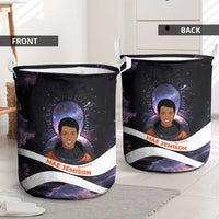 Mae Jemison Laundry Basket Cartoon Astronaut Portrait, The Sky Is Not the Limit Quote and Galaxy Dreamer - Wonder Print Shop
