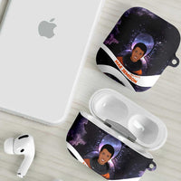 Mae Jemison AirPods Case Cartoon Astronaut Portrait, The Sky Is Not the Limit Quote and Galaxy Dreamer - Wonder Print Shop