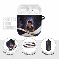 Mae Jemison AirPods Case Cartoon Astronaut Portrait, The Sky Is Not the Limit Quote and Galaxy Dreamer - Wonder Print Shop