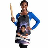 Mae Jemison Apron Cartoon Astronaut Portrait, The Sky Is Not the Limit Quote and Galaxy Dreamer - Wonder Print Shop