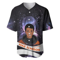 Mae Jemison Baseball Jersey Cartoon Astronaut Portrait, The Sky Is Not the Limit Quote and Galaxy Dreamer - Wonder Print Shop
