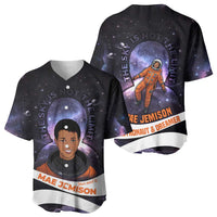 Mae Jemison Baseball Jersey Cartoon Astronaut Portrait, The Sky Is Not the Limit Quote and Galaxy Dreamer - Wonder Print Shop
