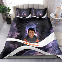 Mae Jemison Bedding Set Cartoon Astronaut Portrait, The Sky Is Not the Limit Quote and Galaxy Dreamer - Wonder Print Shop